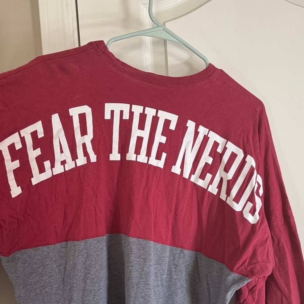 “FEAR THE NERDS” Stanford Long Sleeve Tee / C52 - Picture 3 of 5